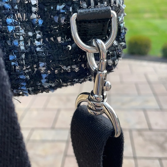 henri bendel Black Tweed Jetsetter Mini Backpack - Picture 12 of 16